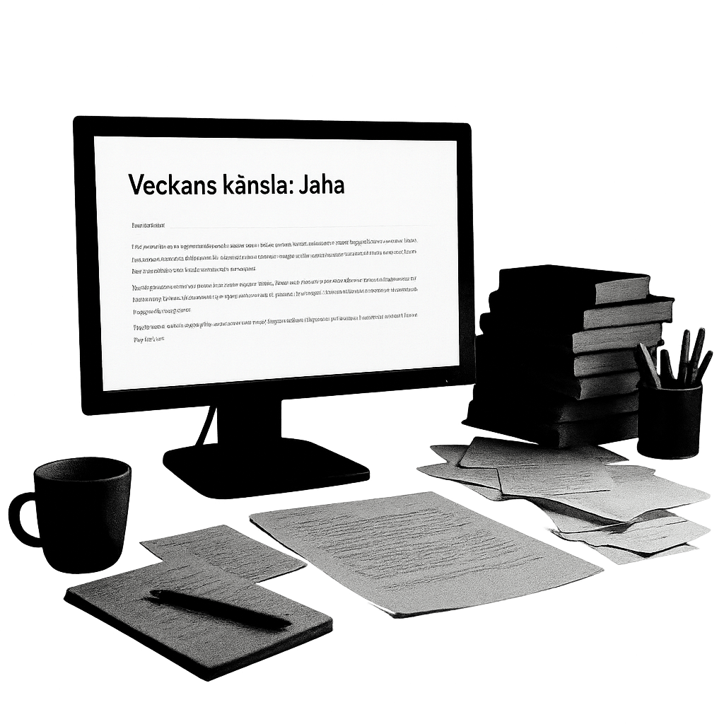 Veckans känsla: Jaha.