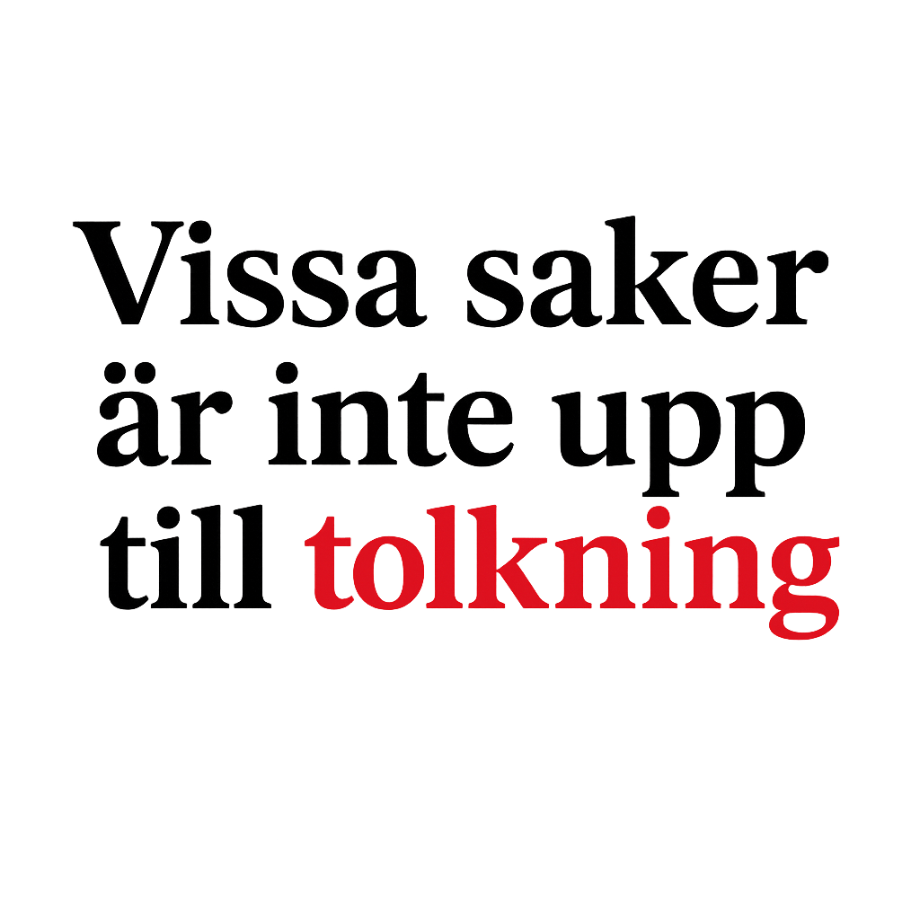 Allmänintresse: ett ord som betyder något